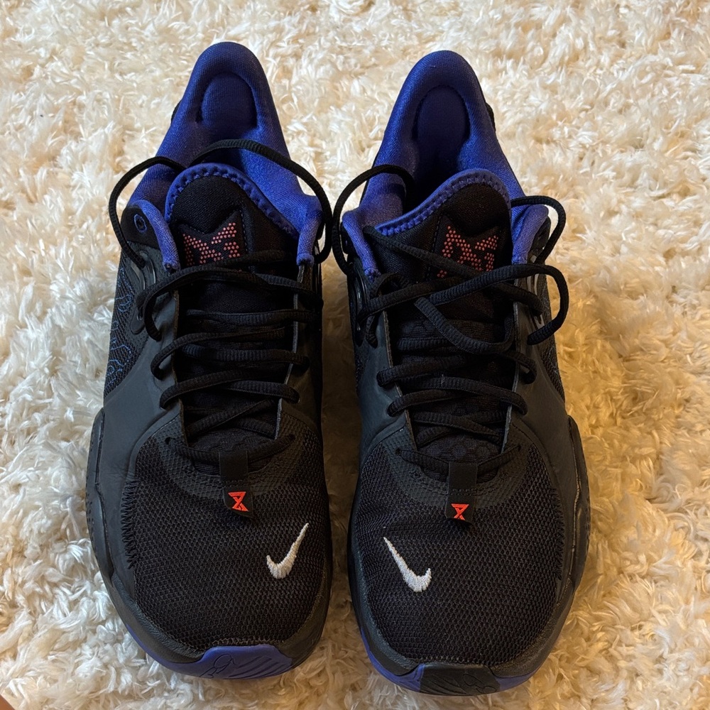 Nike PG 7 Black Blue Lapis Basketball Shoes Retro CW3143-004 Men's Size 9.5 New